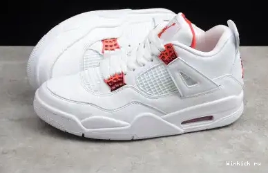 METALLIC JORDAN 4 RETRO AIR RED 0619